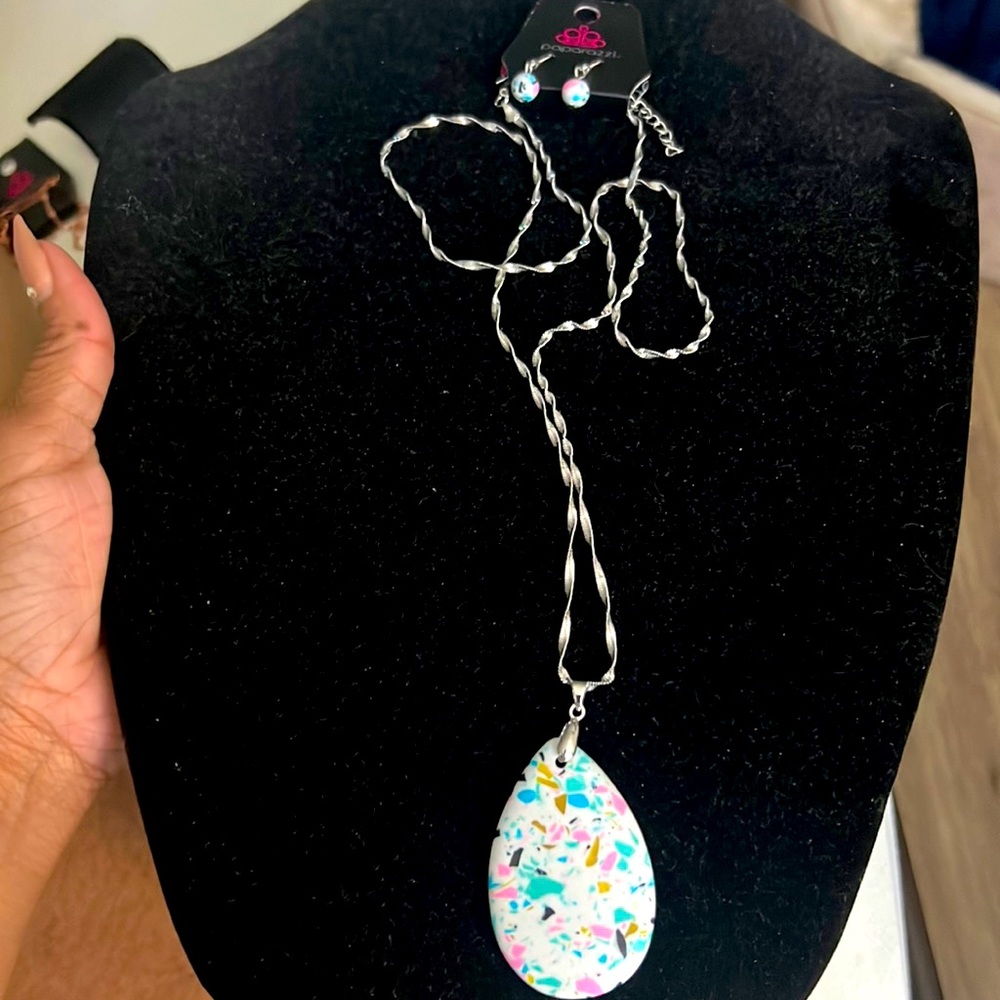 Long Necklace lead and nickel free set 2 available